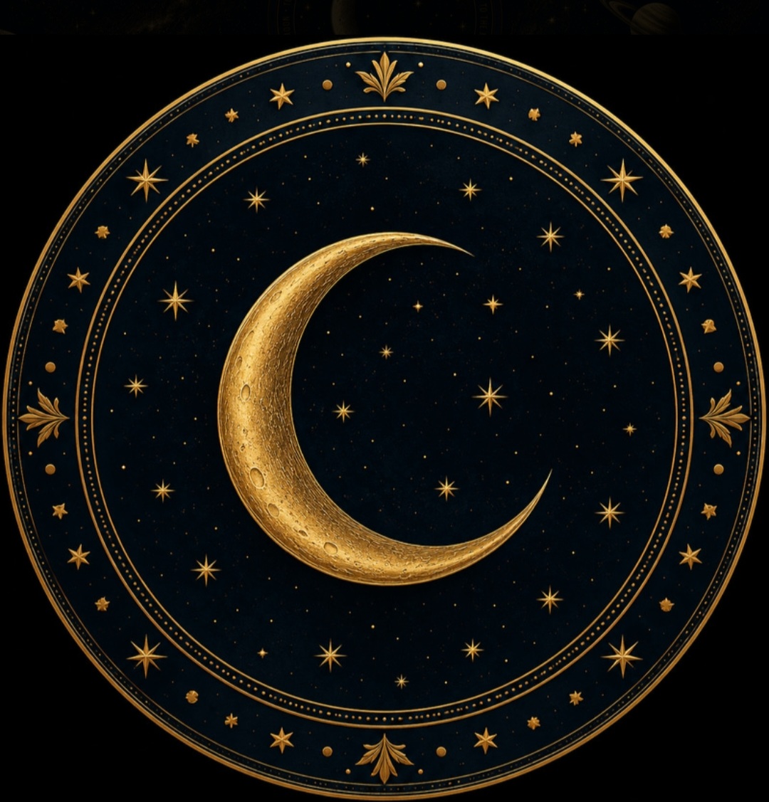 Luna Mooncoin gold crescent moon emblem